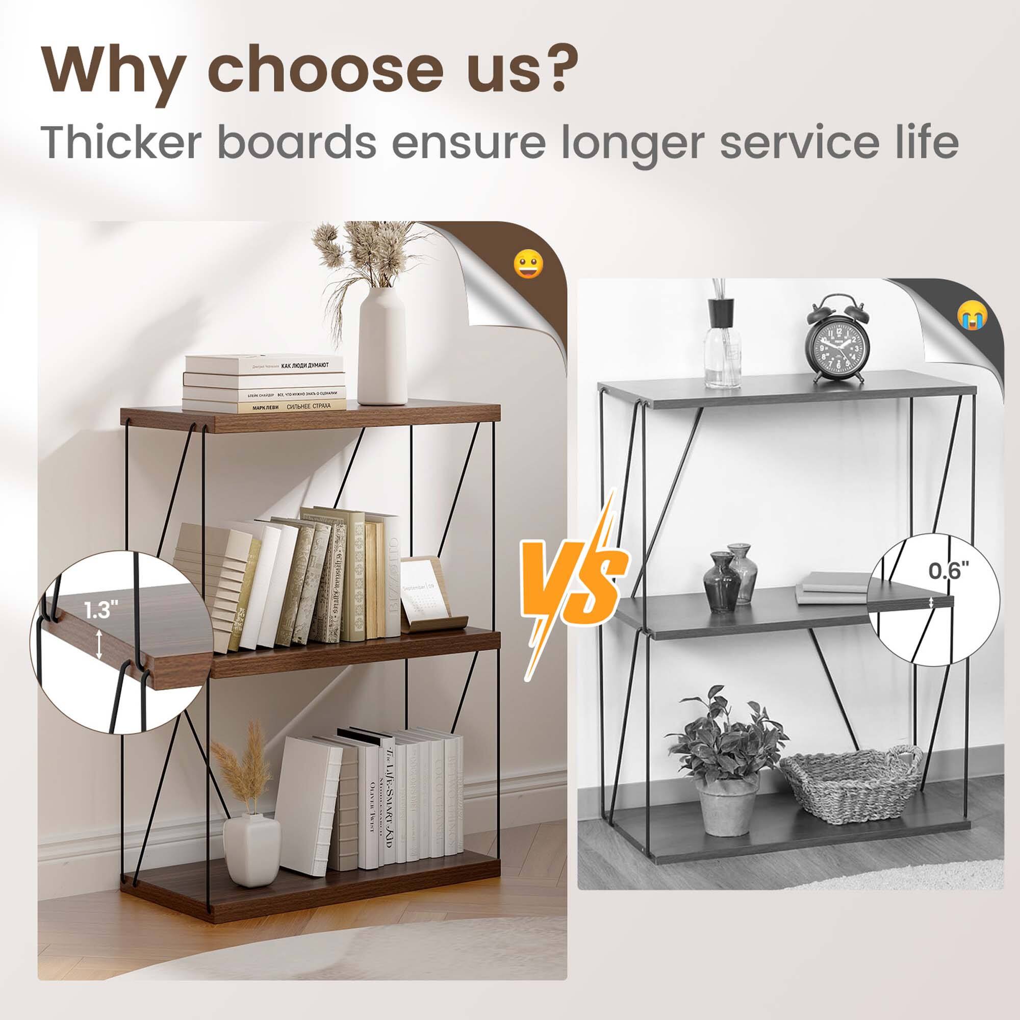 Why choose us? Thicker boards ensure longer service life 1.3" VS 0.6"