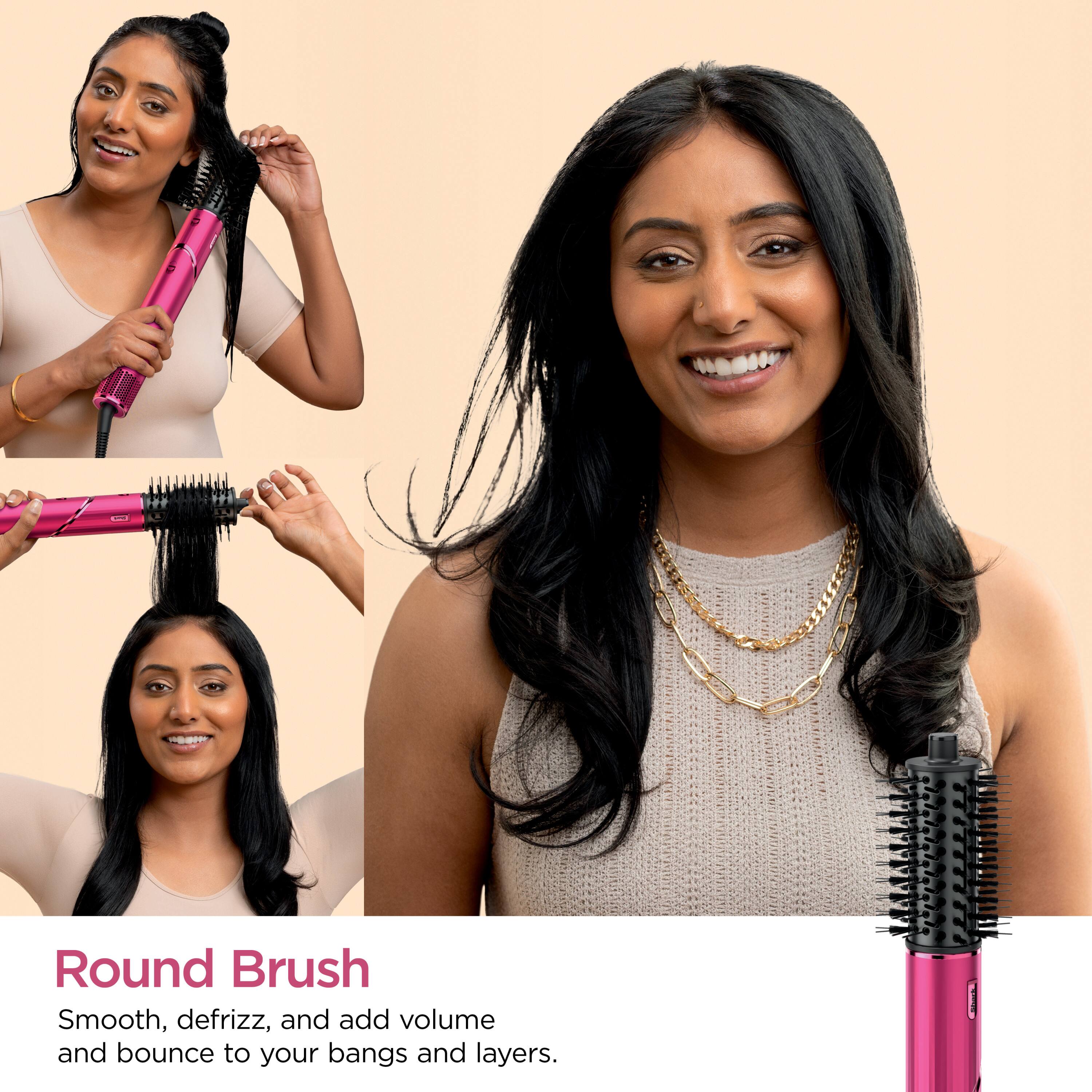 Round Brush

Smooth, defrizz, and add volume and bounce to your bangs and layers.