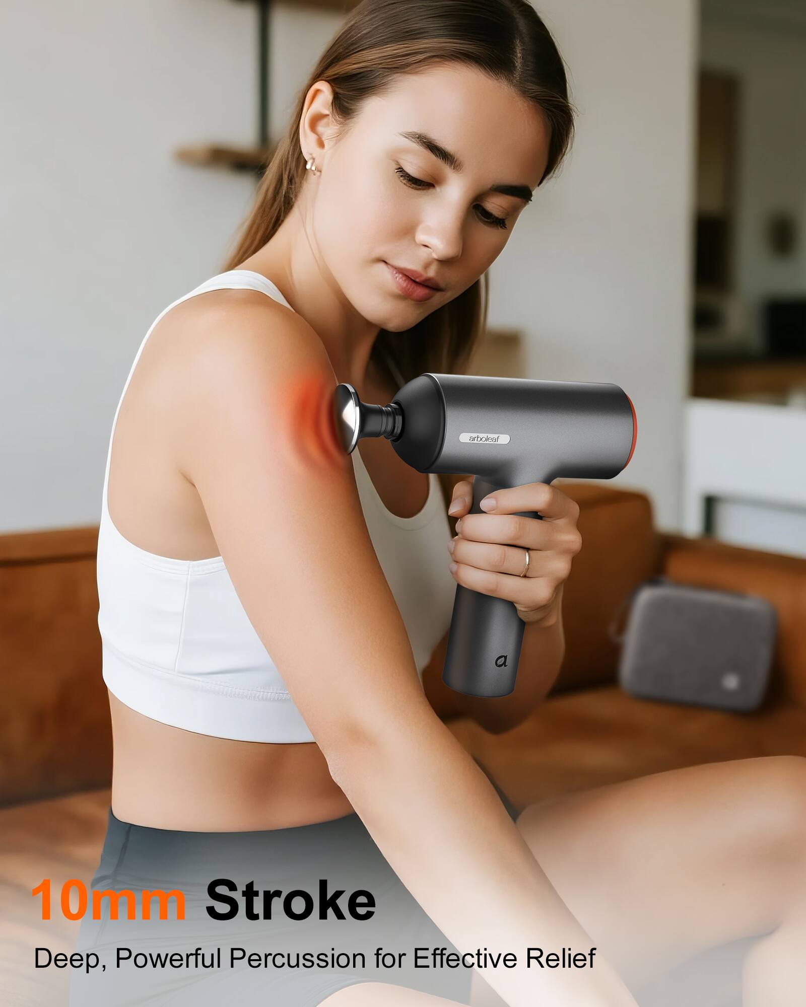 10mm Stroke  
Deep, Powerful Percussion for Effective Relief