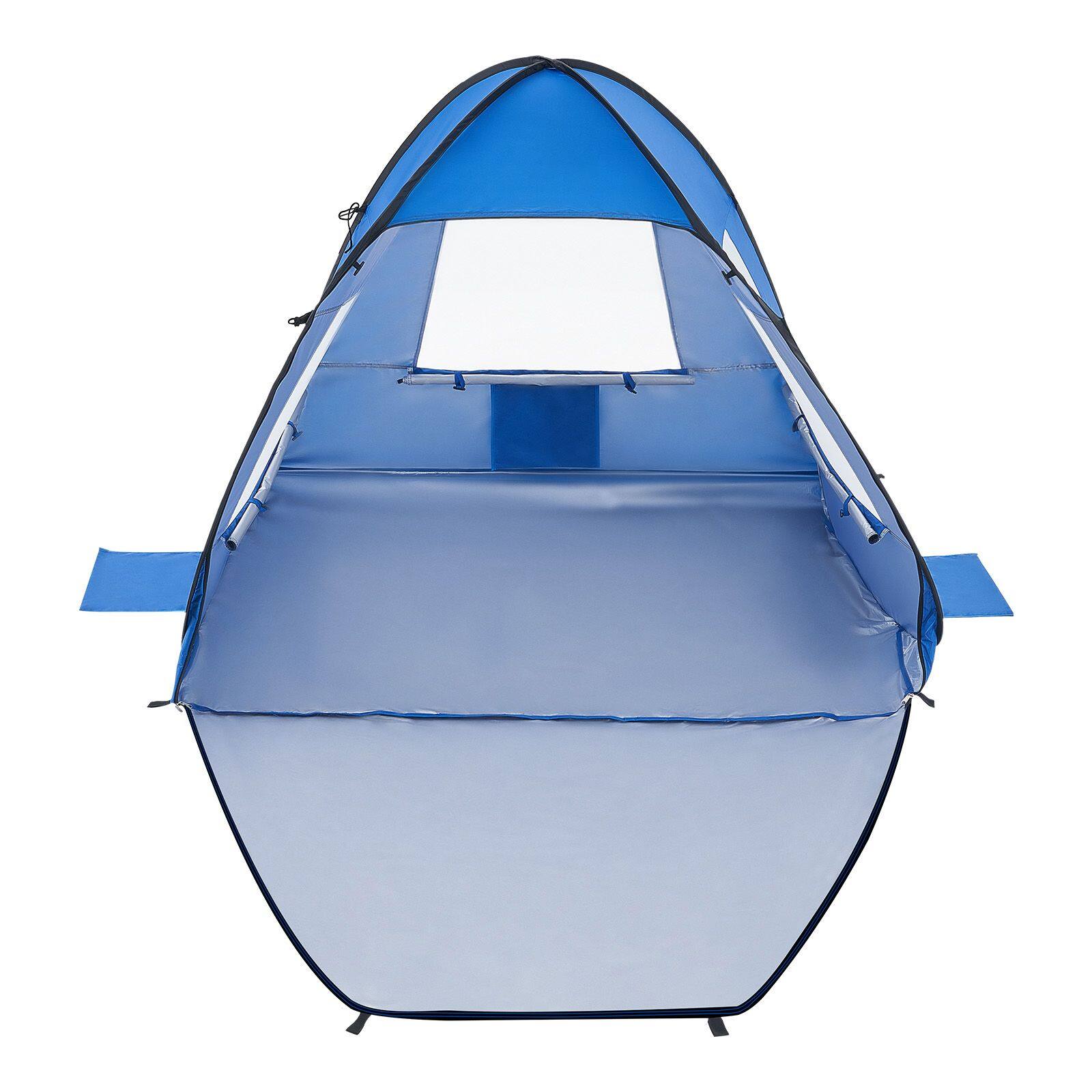 Alt View 8. Loheer - Beach Tent Sun Shelter 2 Person Portable Sun Shade Canopy UPF 50+ Lightweight Easy Setup Beach Umbrella Carrying Bag - Blue.