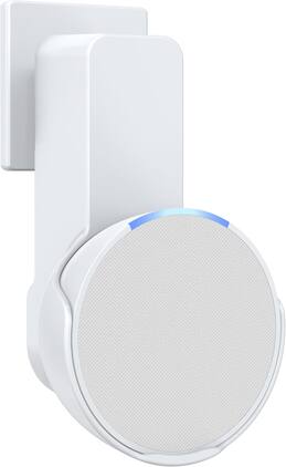 Stamp n Camp - Maxonar Pop Wall Mount Outlet Wall Mount Speaker Holder No Screws and Drill Needed Cable Hidden Storage Compatible - White-2 Packs