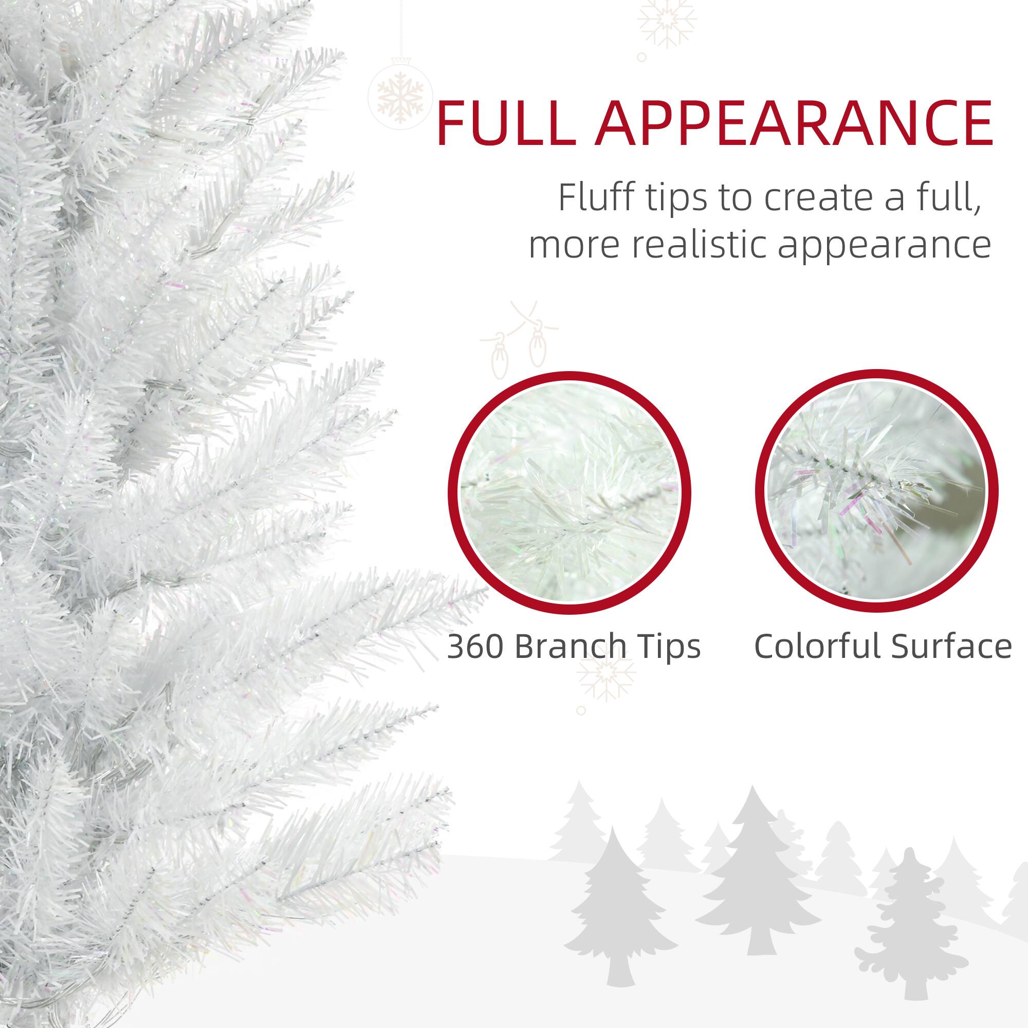 FULL APPEARANCE  
Fluff tips to create a full, more realistic appearance  

360 Branch Tips  
Colorful Surface