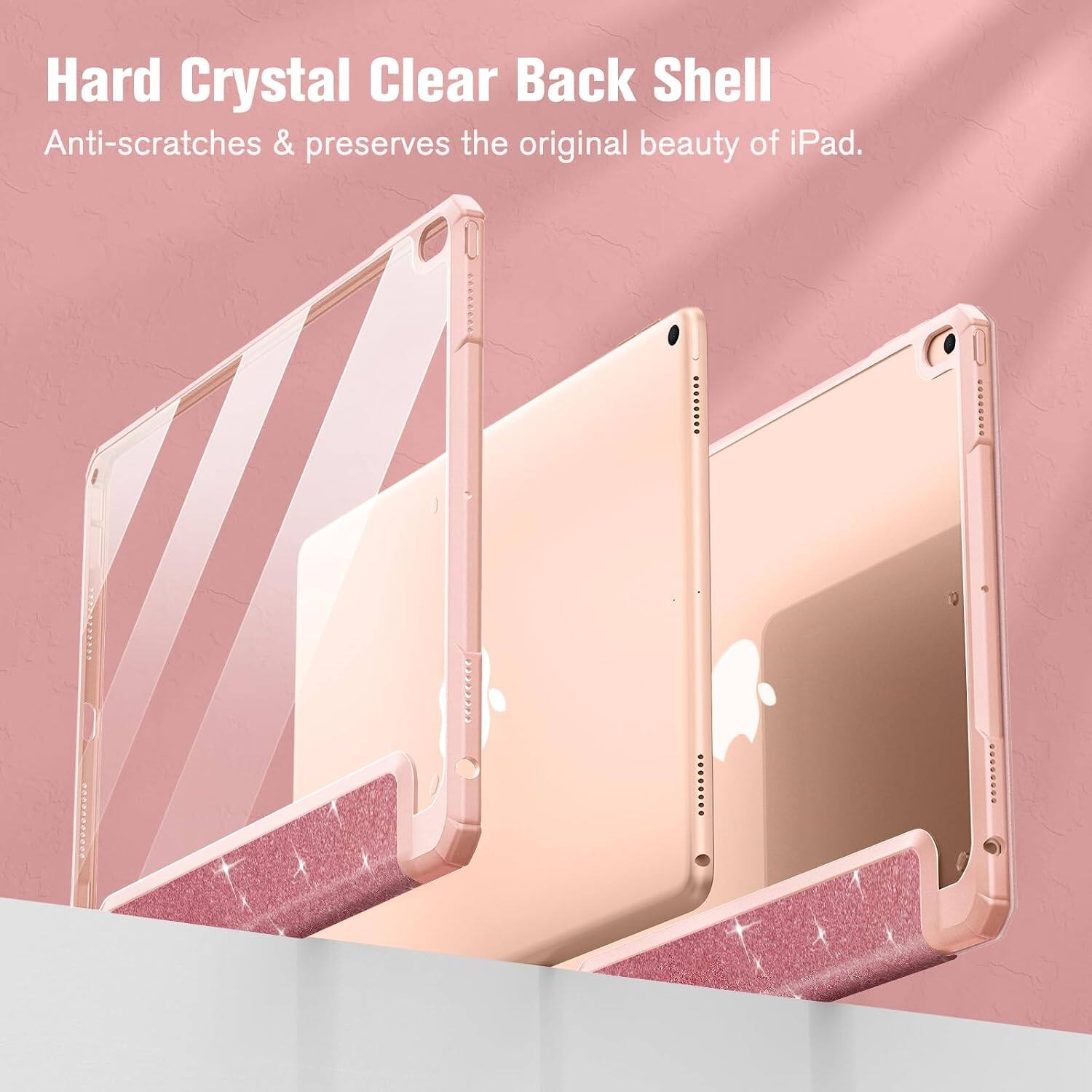 Hard Crystal Clear Back Shell  
Anti-scratches & preserves the original beauty of iPad.