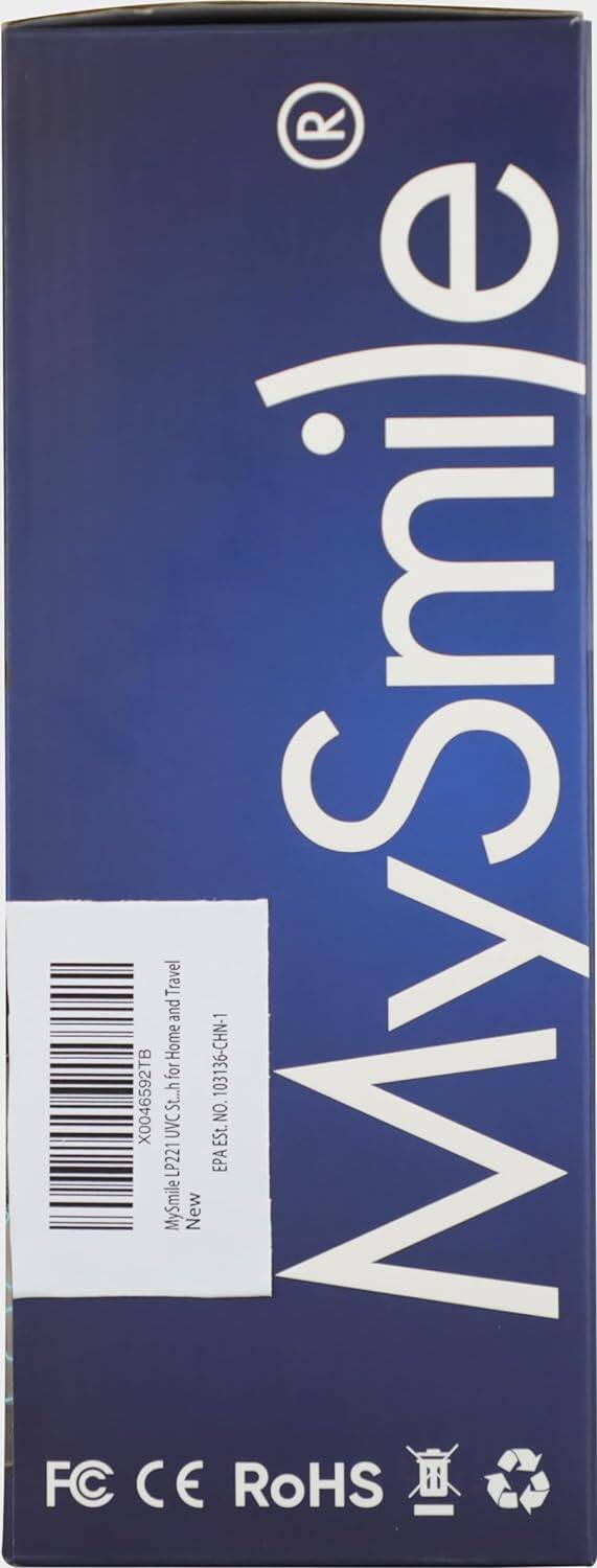 R X0046592TB MySmile Travel Home LP221 UVCSt...h for New EPA ESt. 103136-CHN-1 NO MySmile FC CE RoHS