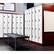 Angle. AdirOffice - Storage Locker 629-Series 72" H 4-Tier Steel Digital Lock 4-Shelf Locker - White.
