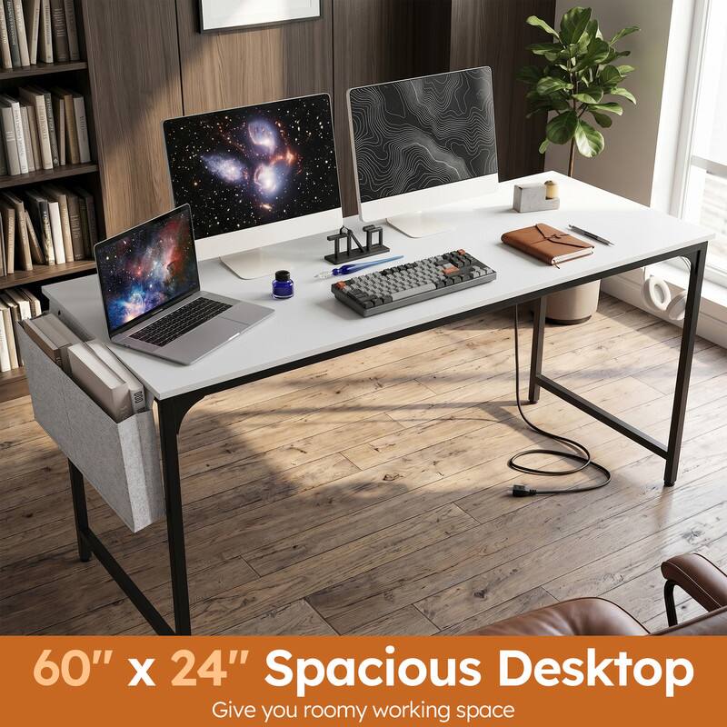 60" x 24" Spacious Desktop  
Give you roomy working space
