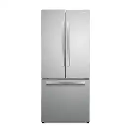COSMO - COS-RFFV183GHS 30 in. 17.5 cu. ft. Counter Depth 3-Door French Door Refrigerator with Freezer Drawer - Stainless Steel