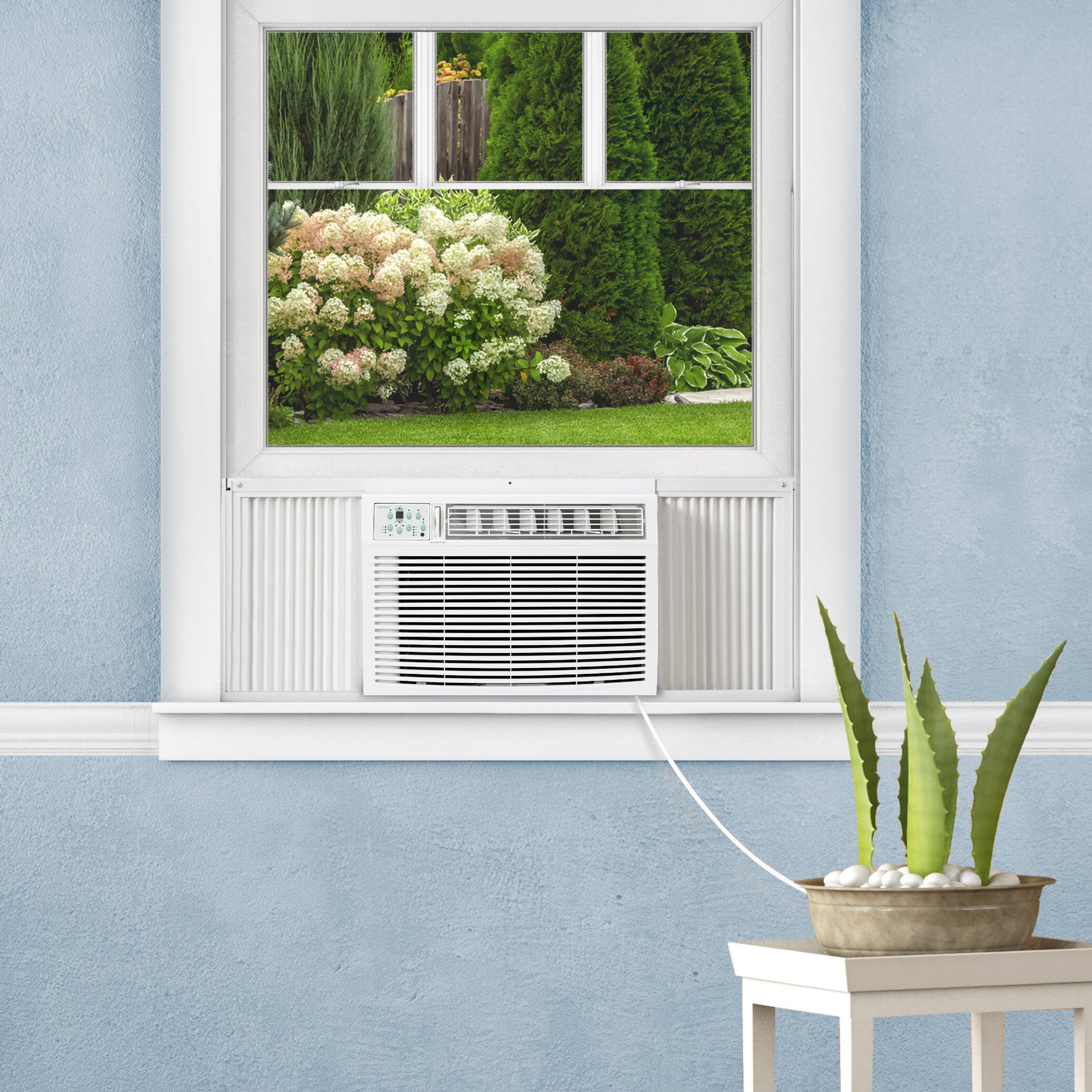 Alt View 18. Keystone - 18,000 BTU 1000 Sq. Ft. 230V  Window/Wall Air Conditioner with Follow Me LCD Remote Control - White.