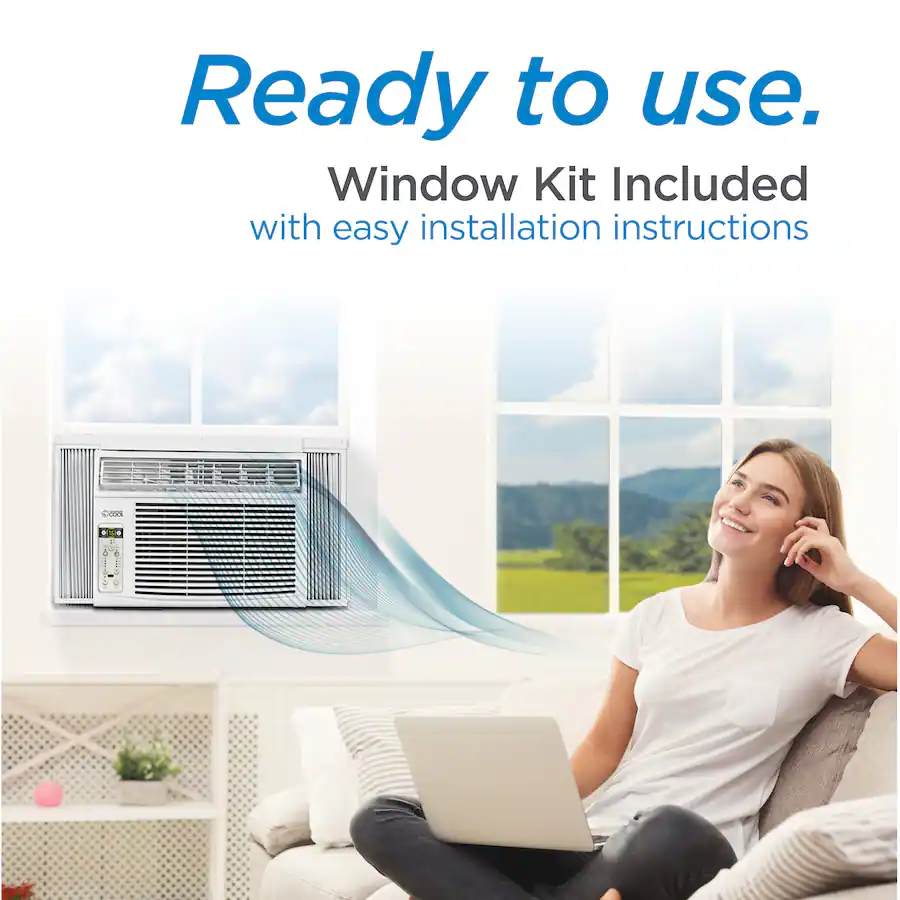 Window Mounted Ac Unit Commercial Cool Window Air Conditioner 8000 BTU, AC Window Unit Cools ...
