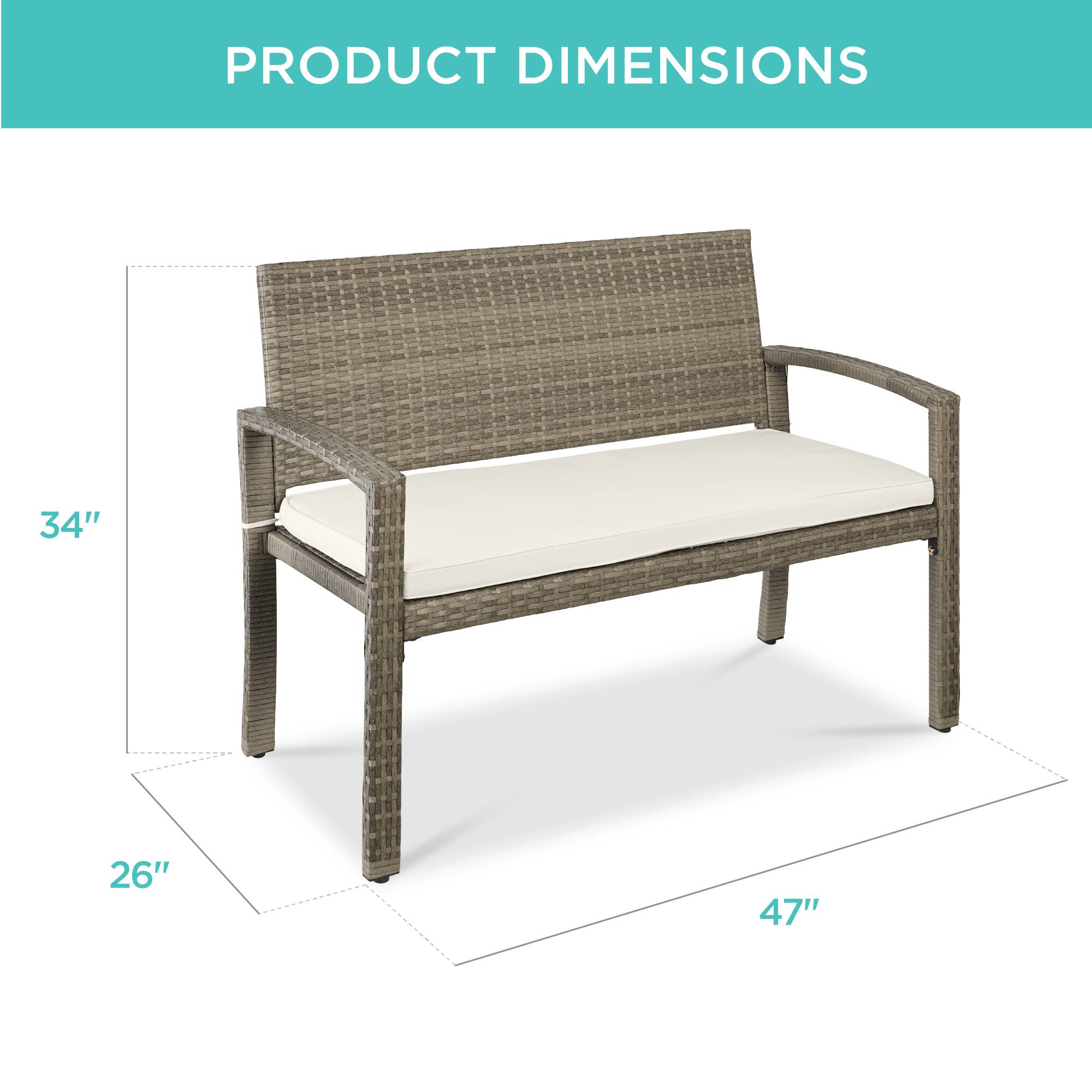 PRODUCT DIMENSIONS

34"  
26"  
47"
