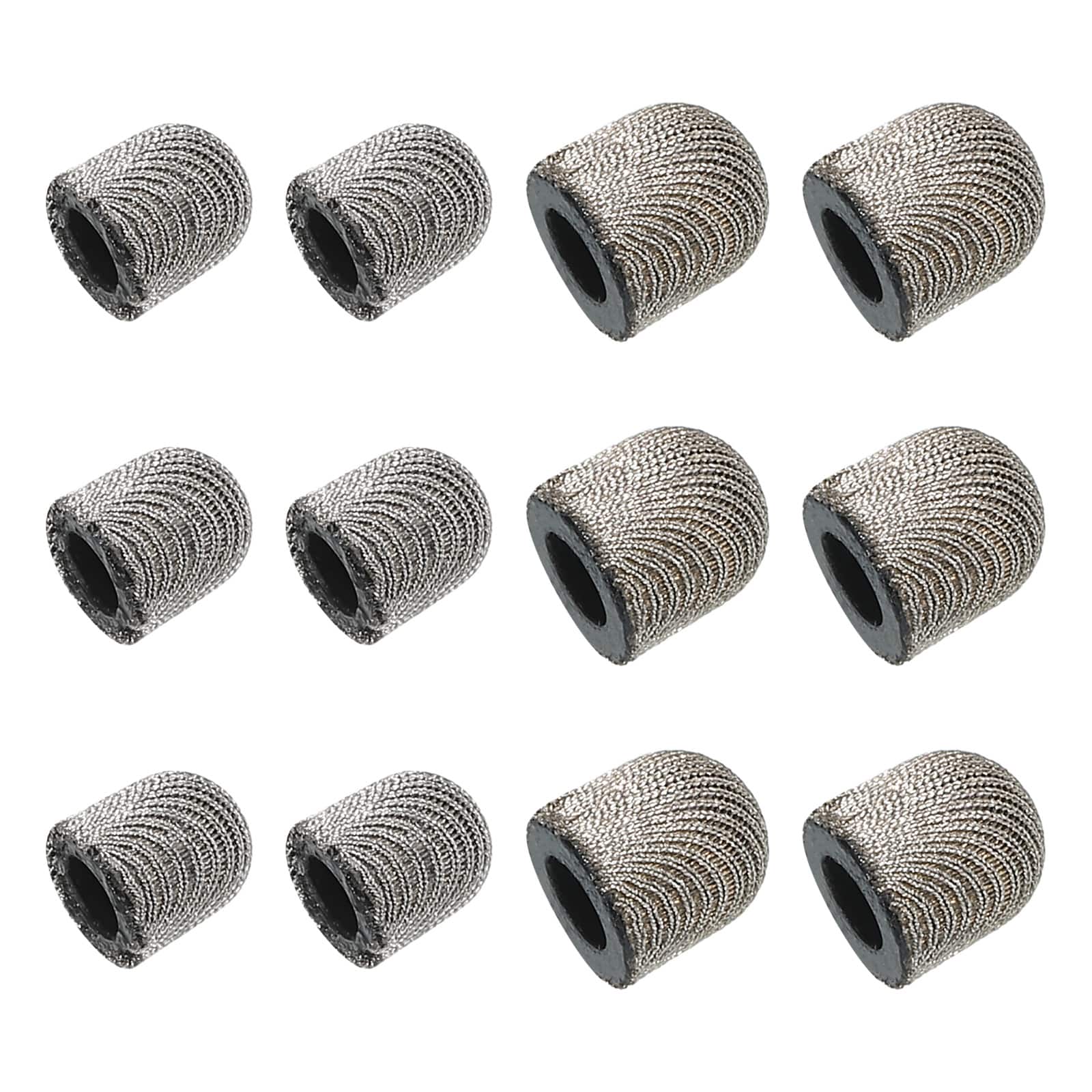 Unique Bargains - 20pcs 5mm/6mm Conductive Fiber Fine Tips Universal Replacement for Capacitive Touch Screen Stylus Pen - Silver Grey