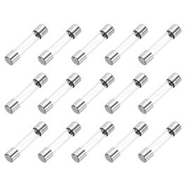 Unique Bargains - 3A 250V 6x30mm Time Delay Glass Fuse UL Listed Slow Blow Fuse for Home Appliances 15 Pcs - Silver