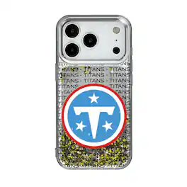 Keyscaper - NFL - Tennessee Titans iPhone Text Backdrop Design Glitter Case - 15 - Multicolor