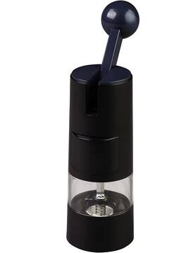 FINEAK - 8.5 in Adjustable Ratchet Spice Grinder with Ceramic Mechanism - Black