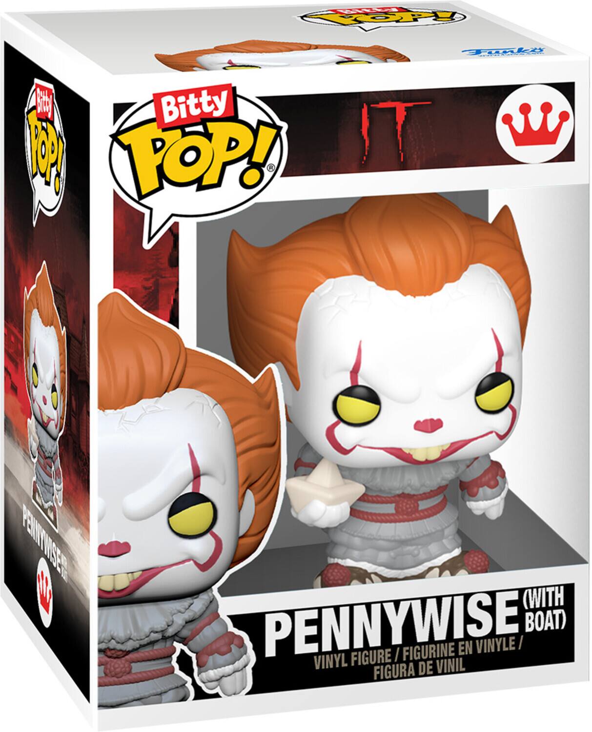 H OoPy Fili P Bitty I POP! H PEITITMSEE 0 (WITH PENNYWISE BOAT) FIGURINE EN VINYLE/ VINYL FIGURE I FIGURA DE VINIL