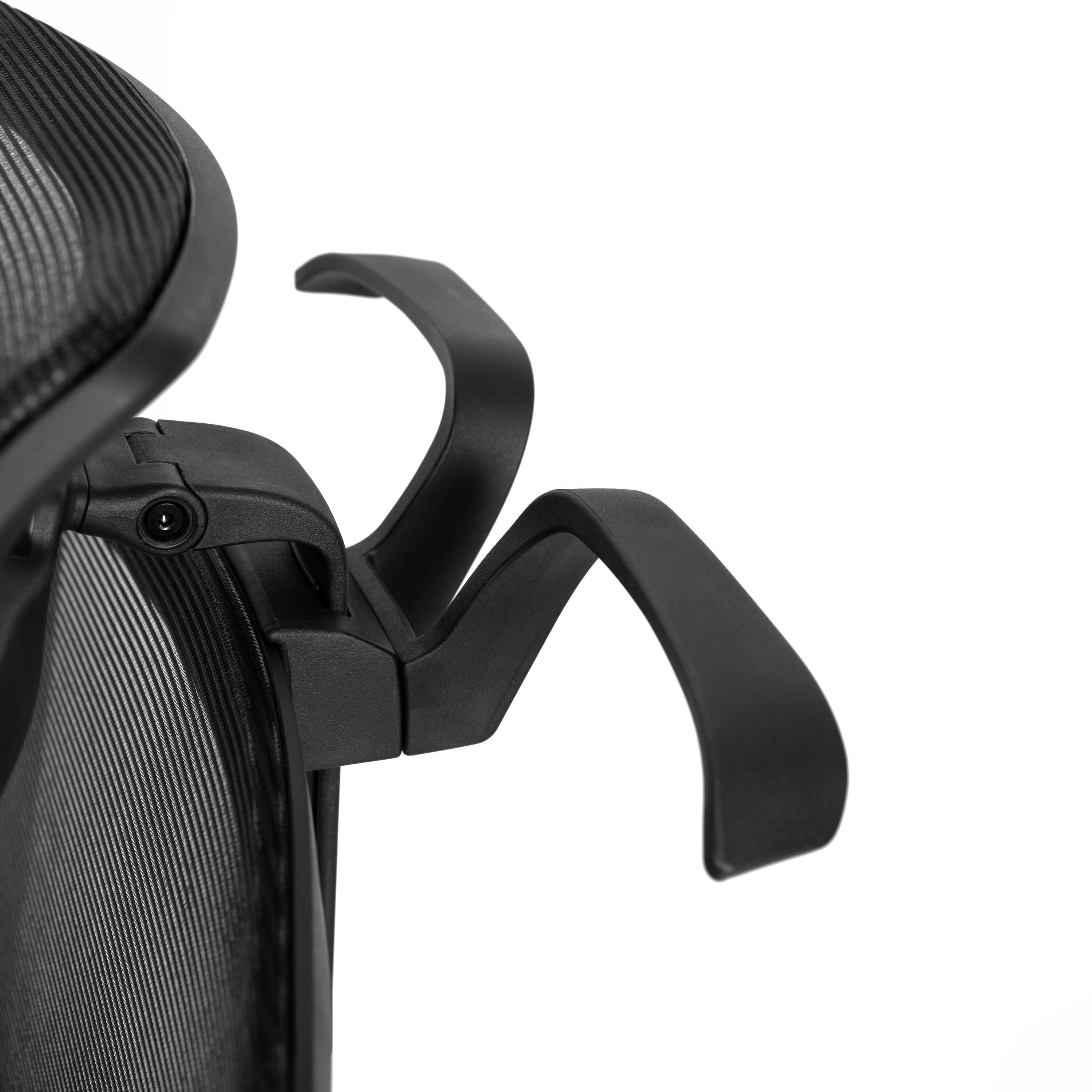Alt View 10. Emma + Oliver - Ergonomic Mesh Office Chair-Synchro-Tilt, Pivot Headrest, Adjustable Arms - Black.