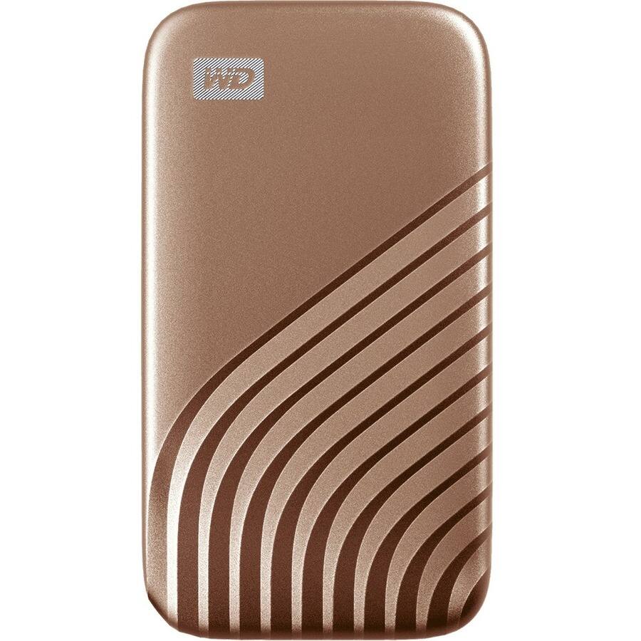 Alt View 2. SANDISK - WD My Passport WDBAGF0020BGD-WESN 2 TB Portable Solid State Drive - External - Gold - Desktop PC Device Supported - USB - Gold.