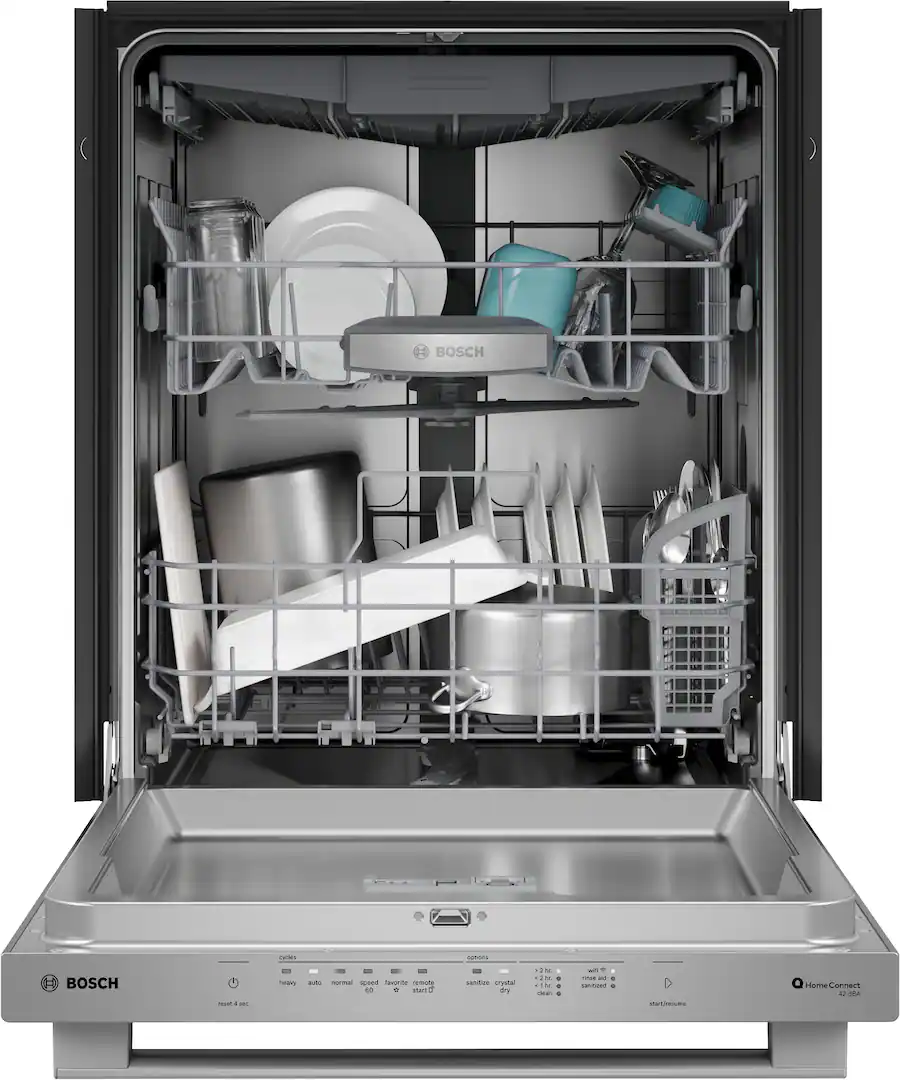 Bosch 800 Series Top Control Smart Built In Dishwasher with 3rd