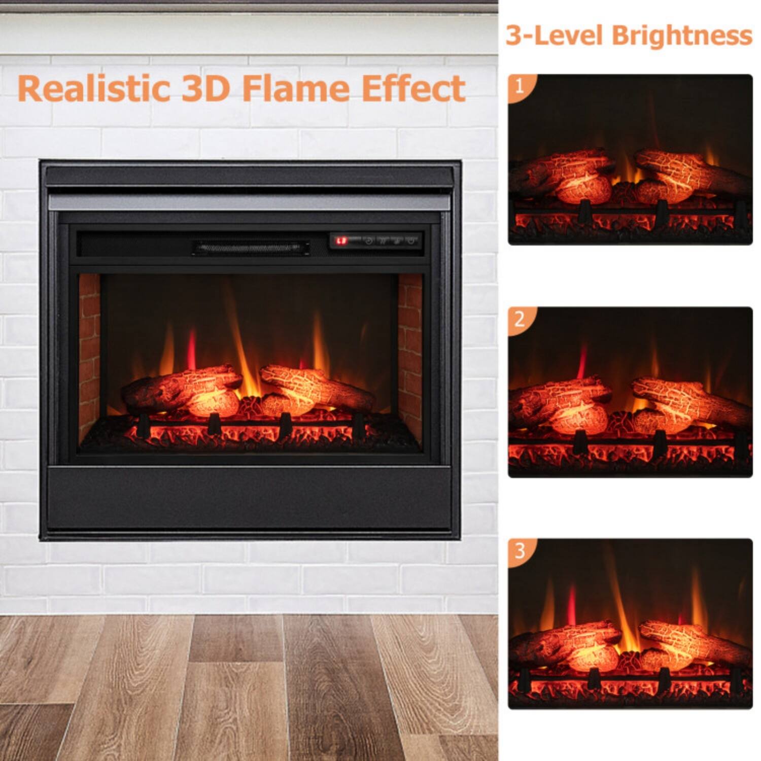 Realistic 3D Flame Effect

3-Level Brightness

1
2
3