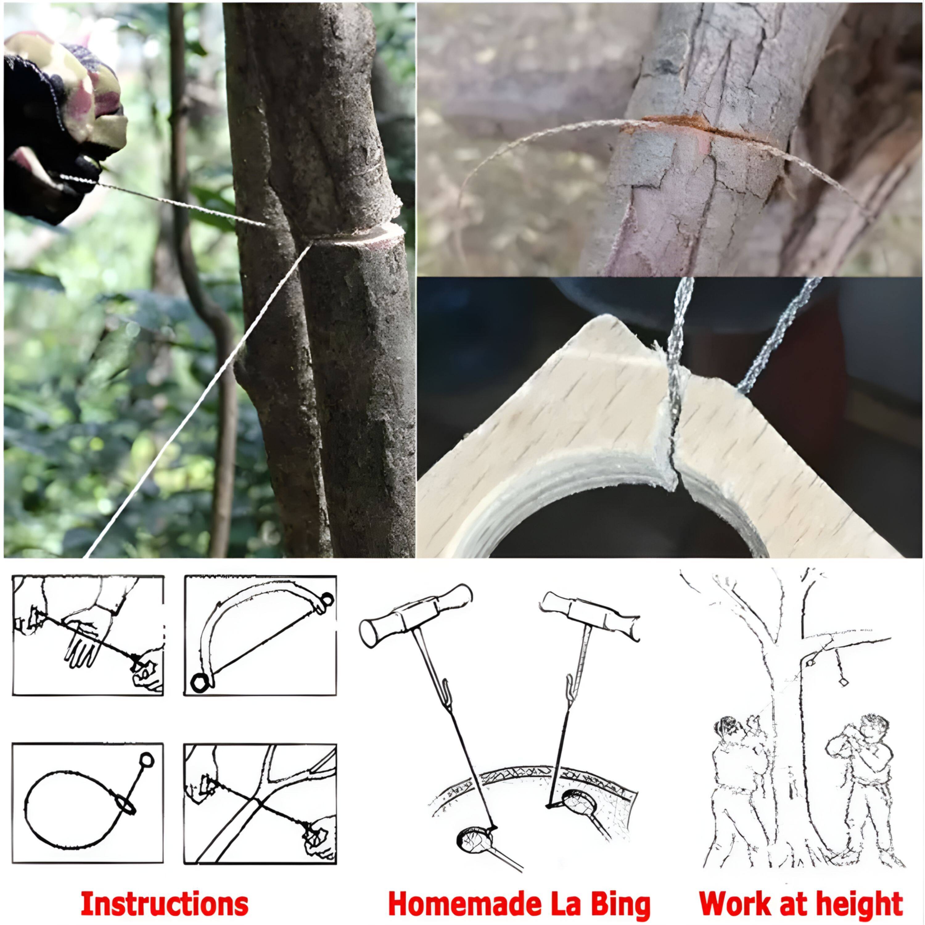 Instructions  
Homemade La Bing  
Work at height