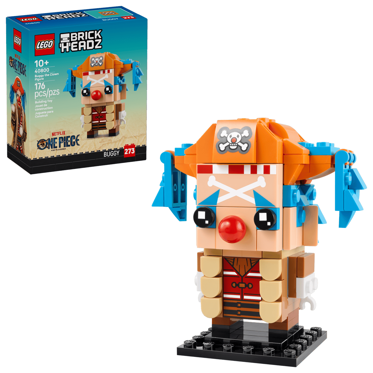 LEGO BrickHeadz 40800 Buggy the Clown Figure 176 pcs/pzs Building Toy Jouet de construction Juguete para Construir

NETFLIX ONE PIECE DATENT

BUGGY 273