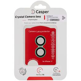Casper - Camera Lens Protector (Clear) Compatible For iPhone 17 - Light Green