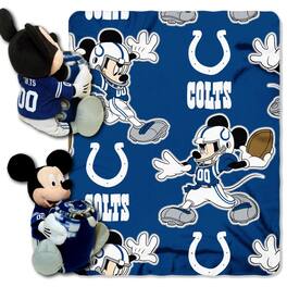 Northwest - Indianapolis Football Colts 40x50" Blanket Throw and Hugger Character Plush Combo Set - Multi
