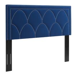 Greta Performance Velvet Twin Headboard by Modway - Navy