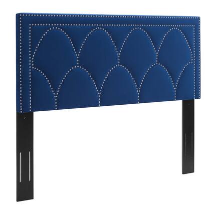 Front. Modway - Greta Performance Velvet Twin Headboard by Modway - Navy.