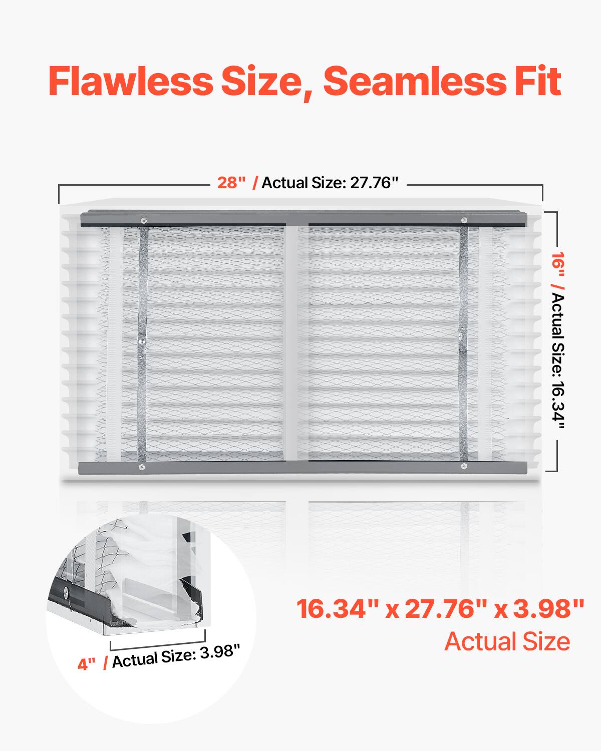 Flawless Size, Seamless Fit

28" / Actual Size: 27.76"

16" / Actual Size: 16.34"

4" / Actual Size: 3.98"

16.34" x 27.76" x 3.98" Actual Size
