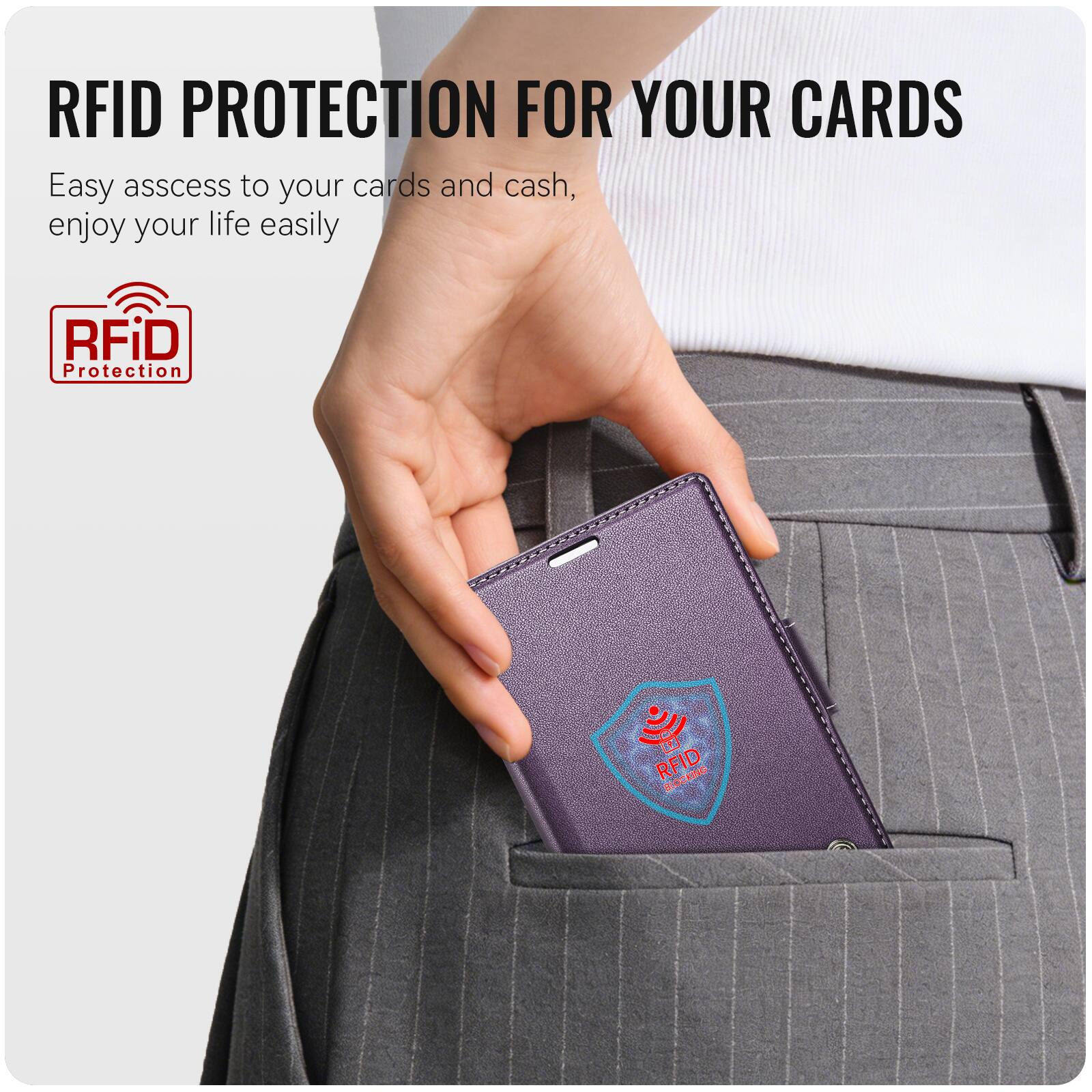 RFID PROTECTION FOR YOUR CARDS

Easy access to your cards and cash, enjoy your life easily

RFiD Protection

RFiD BLOCKING