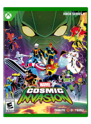 XBOX SERIES X
MARVEL COSMIC INVASION
EVERYONE 10+
ESRB
TRIBUTE
DOTEMU - E10+ (Everyone 10+)