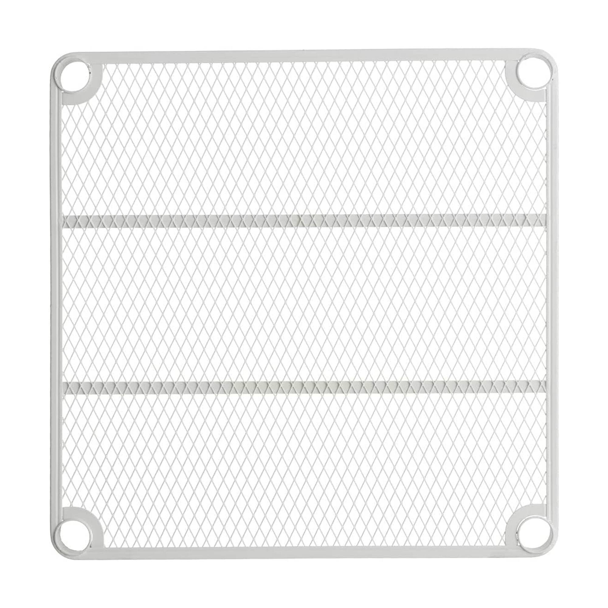 Alt View 8. Design Ideas - Design Ideas MeshWorks 2 Tier Narrow Metal Storage Shelving Unit Rack, White - White.