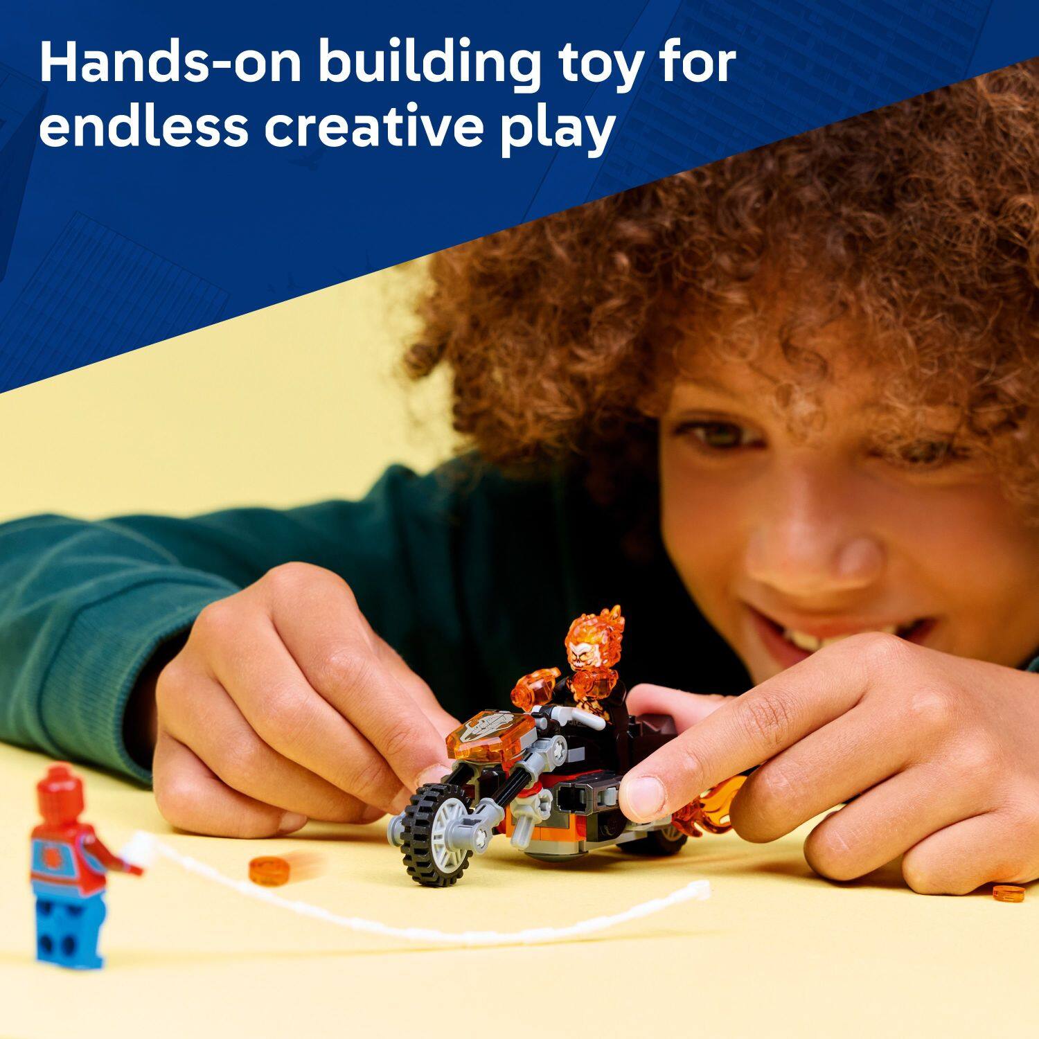 Hands-on building toy for endless creative play