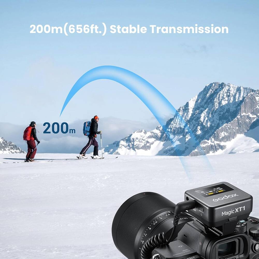 200m (656ft.) Stable Transmission

200m

Godox Magic XT1