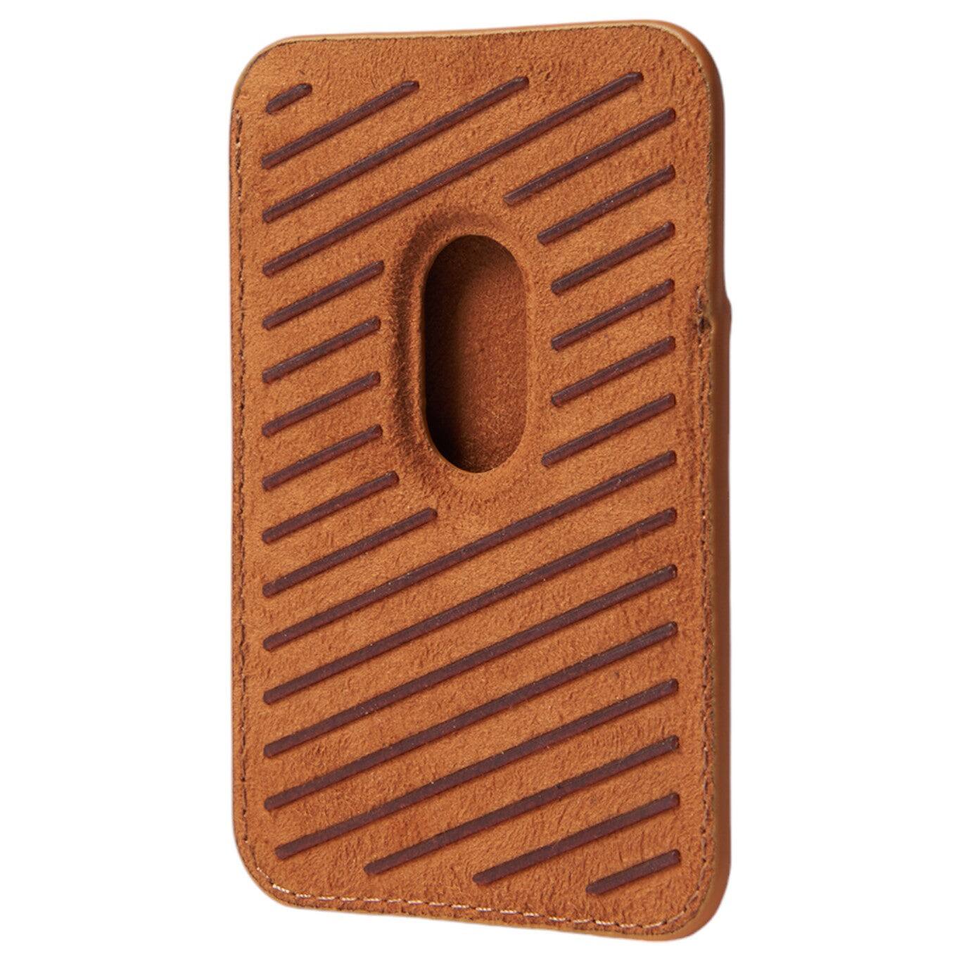 Left Zoom. Mujjo - Full Leather Magnetic Wallet for Apple iPhone - Light Tan.