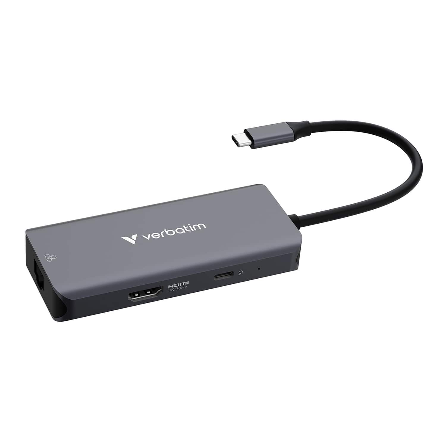 Verbatim - USB-C Essentials 6-Port Hub 32157 - Gray