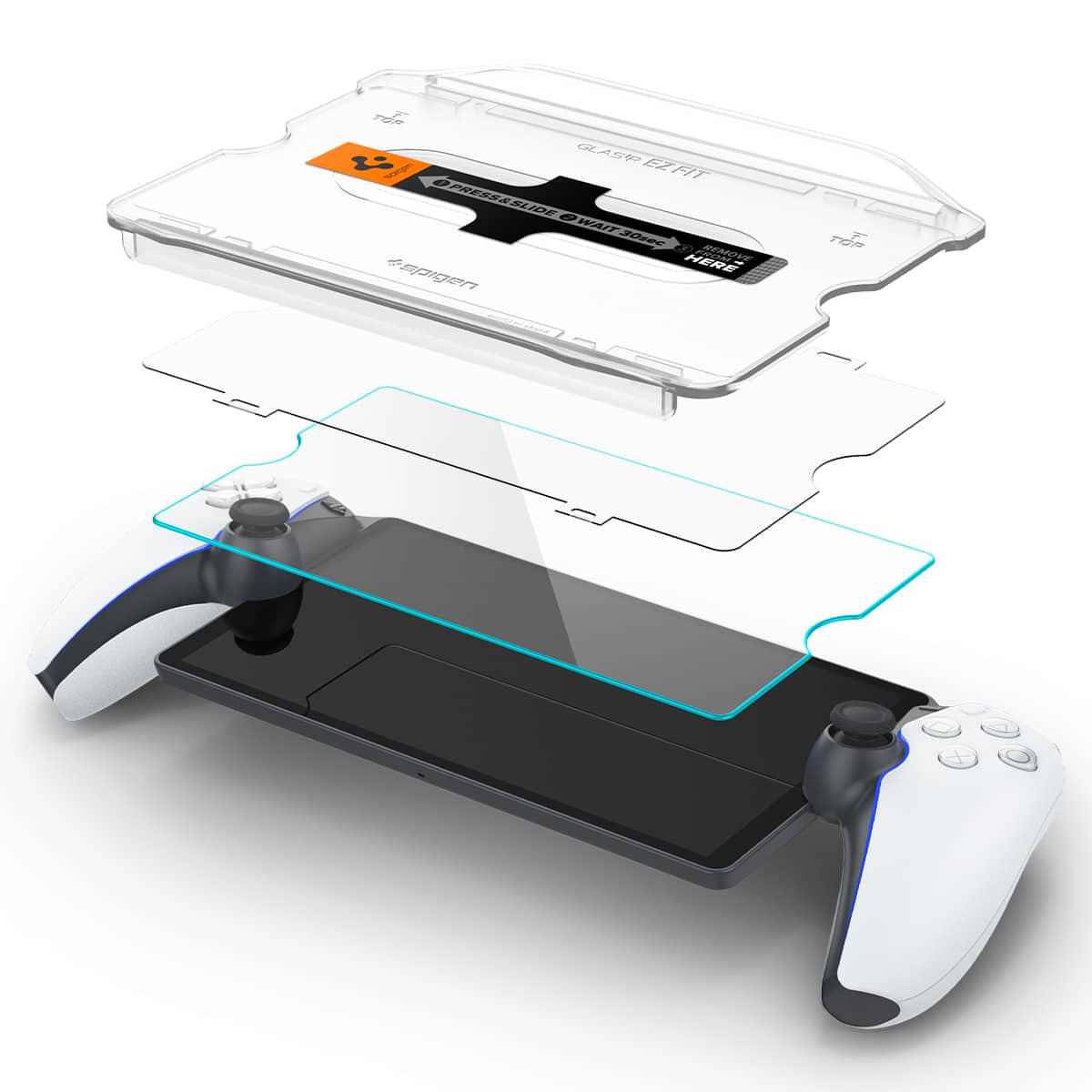 Spigen - Tempered Glass Screen Protector [GlasTR EZ FIT] for PlayStation Portal Remote Player - 1 Pack price history on PriceWatchPro
