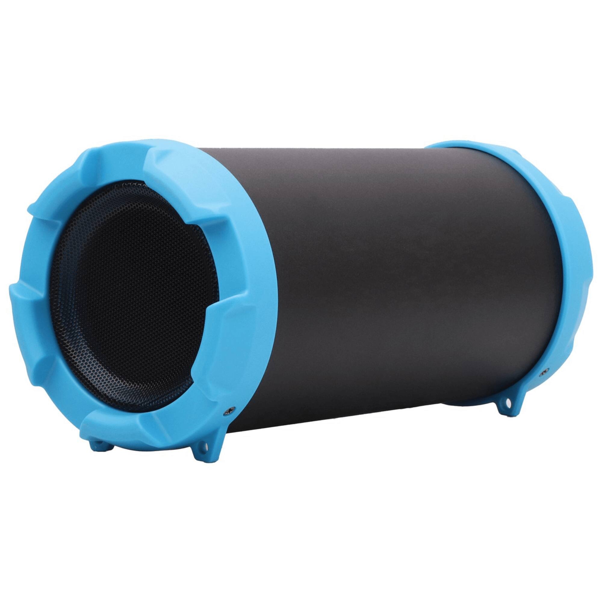 Alt View 2. Supersonic - 3" Portable Bluetooth Speaker w 10m Range, FM Radio & Heavy Bass - Blue.