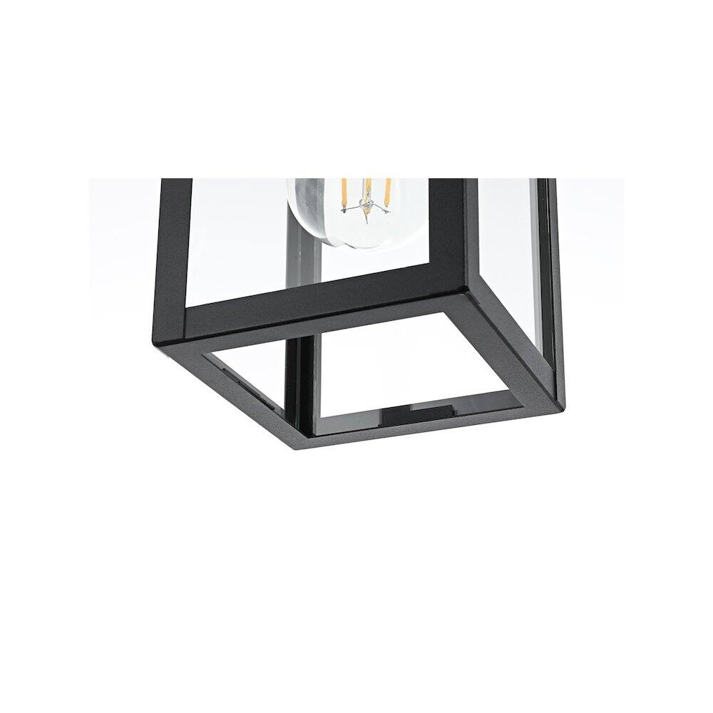 Alt View 1. Elegant Lighting - Venango 7 inch Outdoor Pendant in Black - Black.