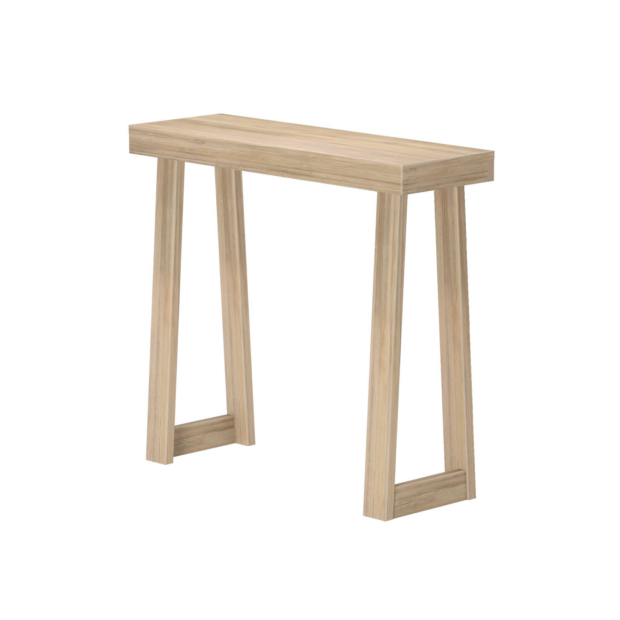 Alt View 2. Plank+Beam - Classic Console Table - 36 inches, Blonde - Blonde.
