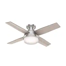 Hunter Fan - Hunter Dempsey 44 in. Brushed Nickel Silver LED Indoor Ceiling Fan