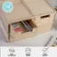 Martha Stewart Natural Paulownia Wood Removable Drawers Elegant and Smooth
