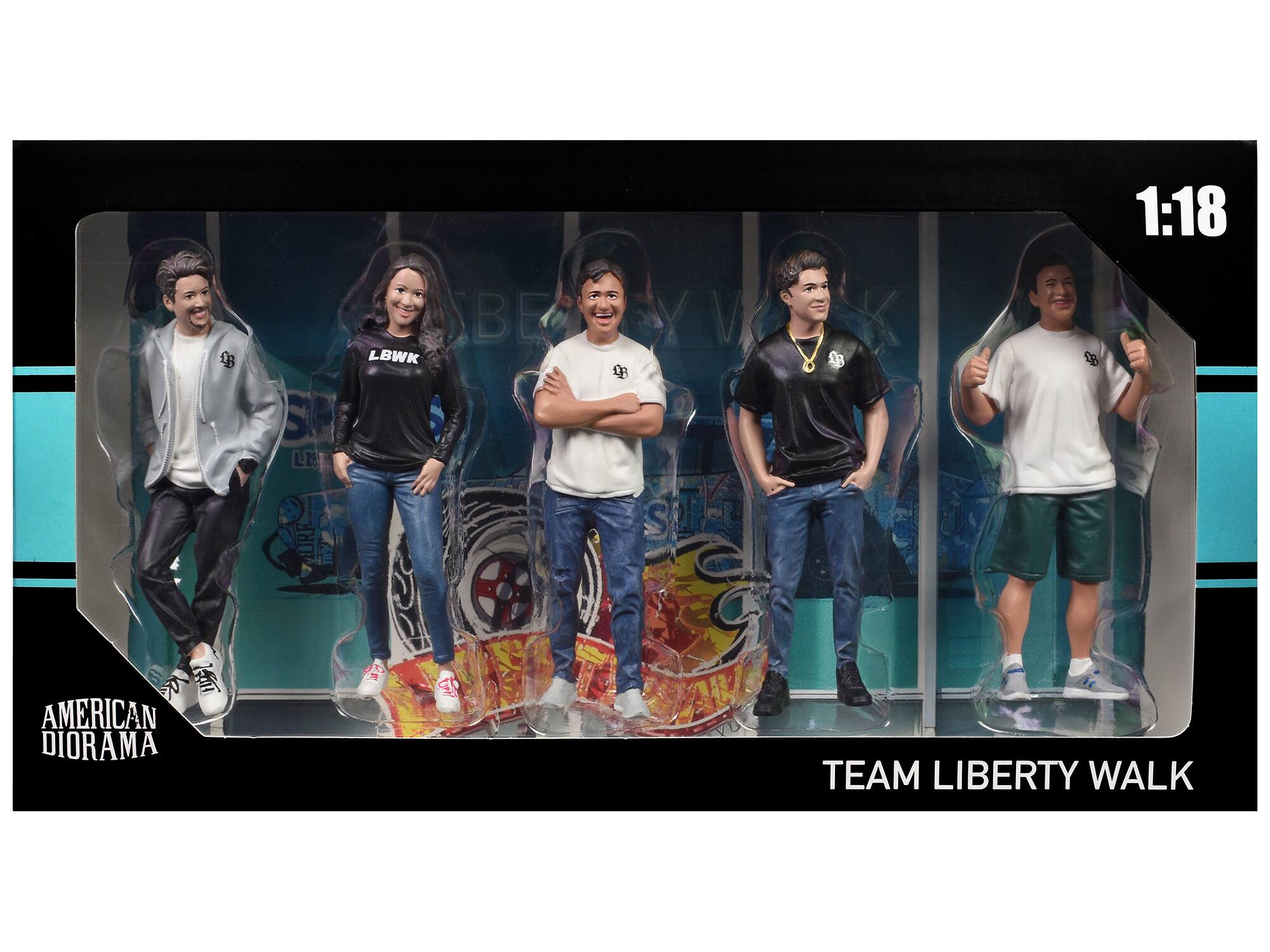 AMERICAN DIORAMA 1:18  
TEAM LIBERTY WALK