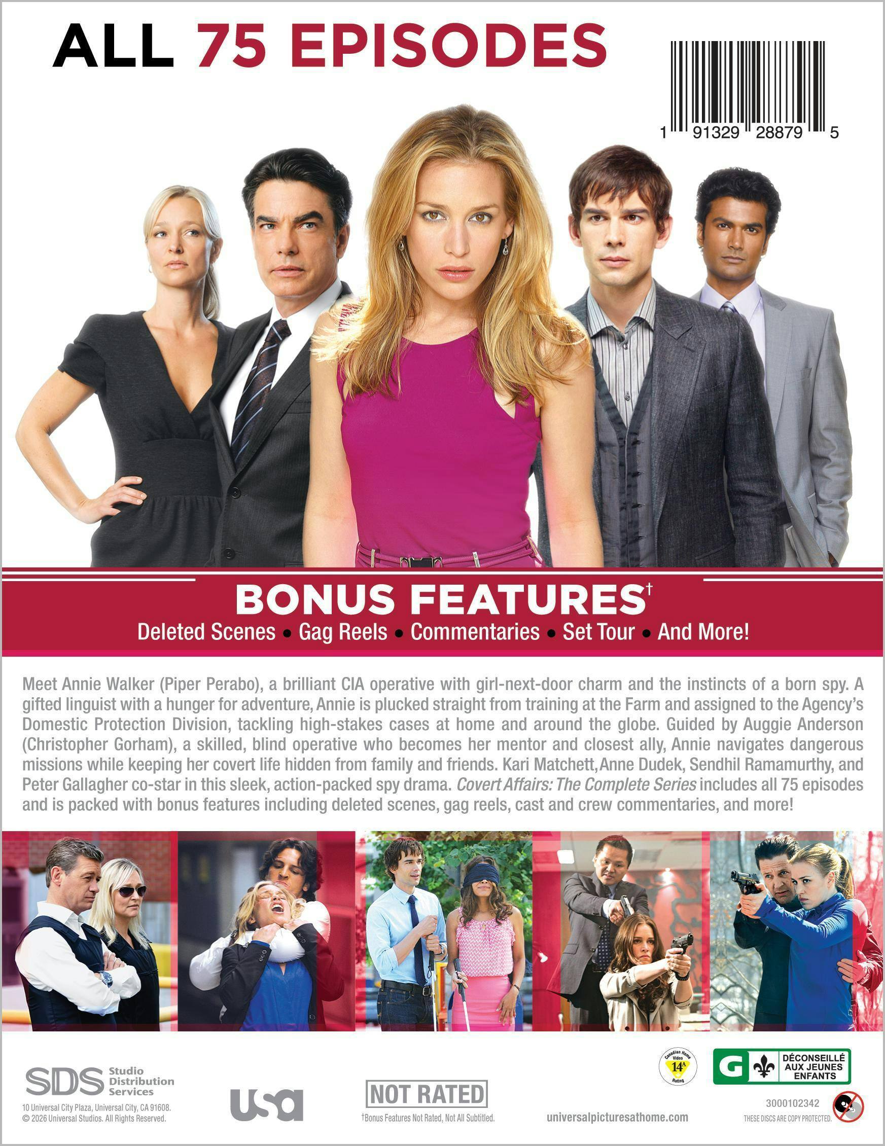 Back. Covert Affairs: The Complete Series   - DVD.