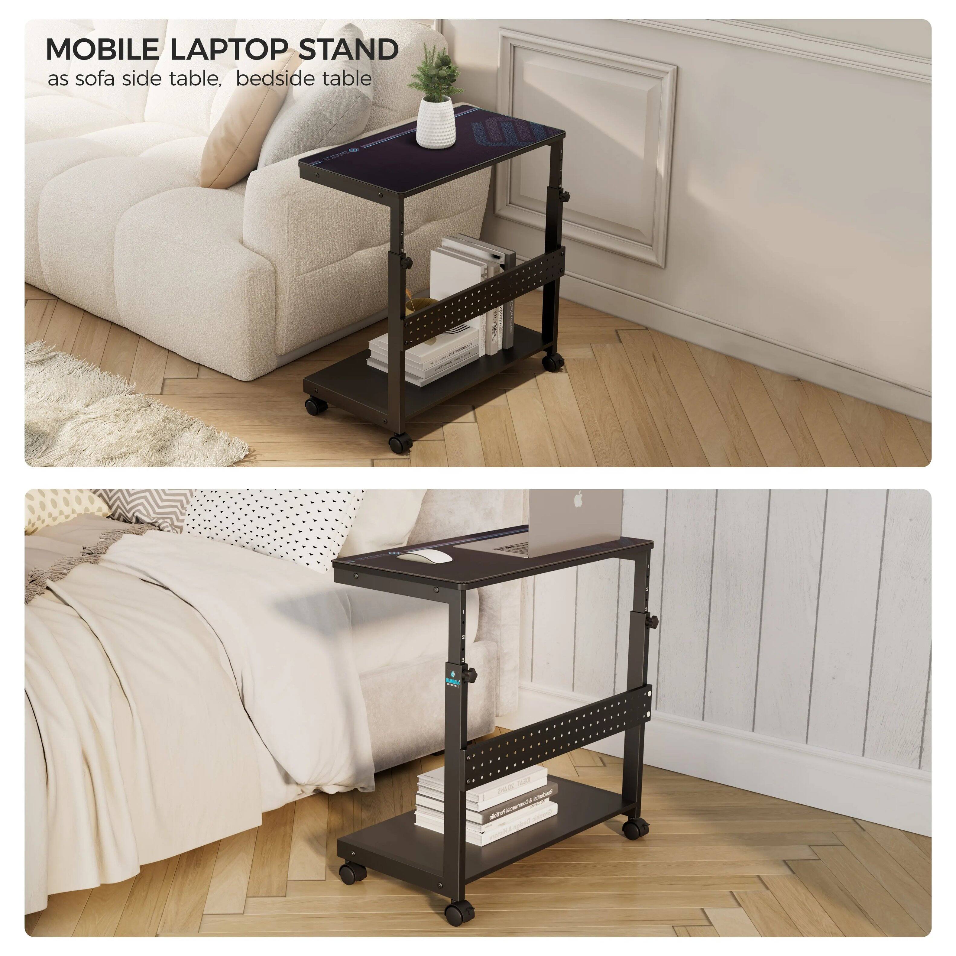 MOBILE LAPTOP STAND as sofa side table, bedside table