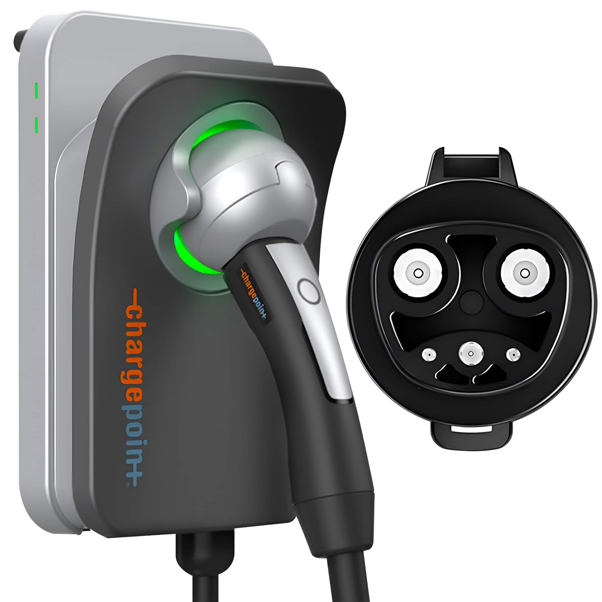 ChargePoint - Home Flex Level 2 EV Charger NACS, Hardwired EV Fast Charge Station - Gray
