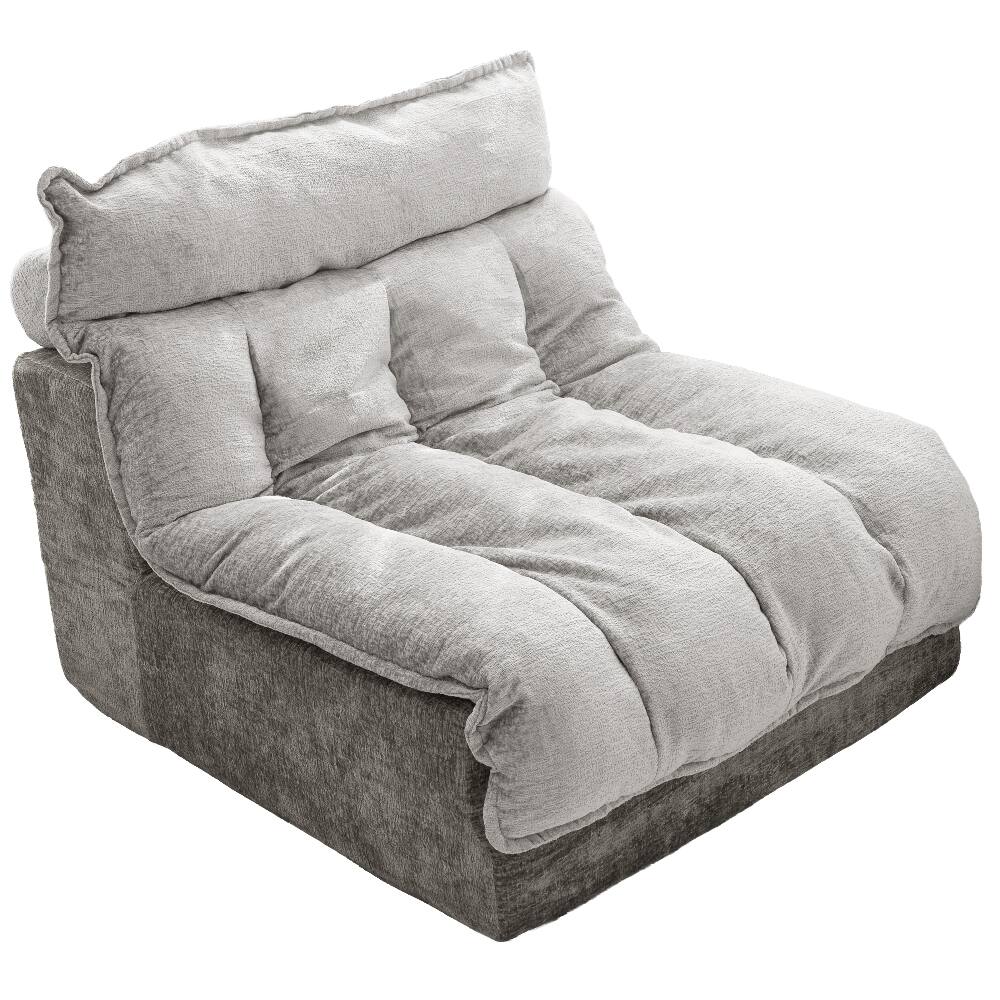 Alt View 1. Loheer - Loheer Cloud Sofa Single Seat Modern Sectional Couch Gray Chenille Apartment Couch - Gray.