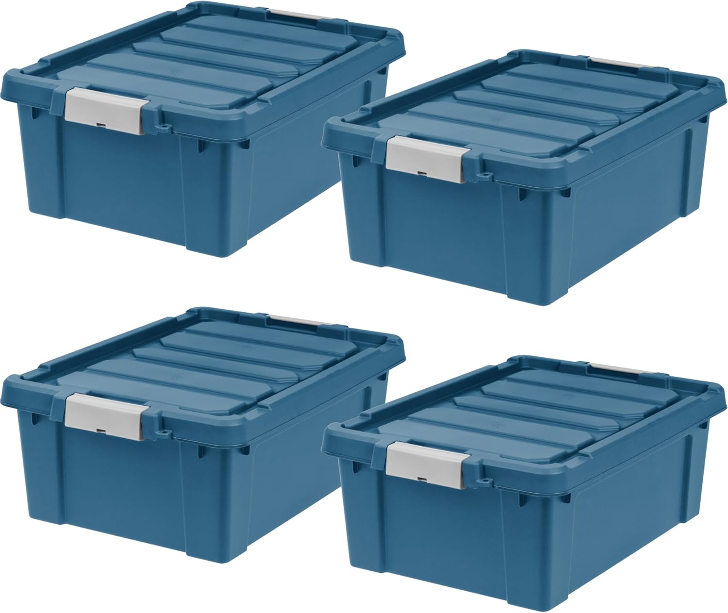 IRIS USA Lockable Heavy Duty Plastic Storage Bins Container with Lids ...