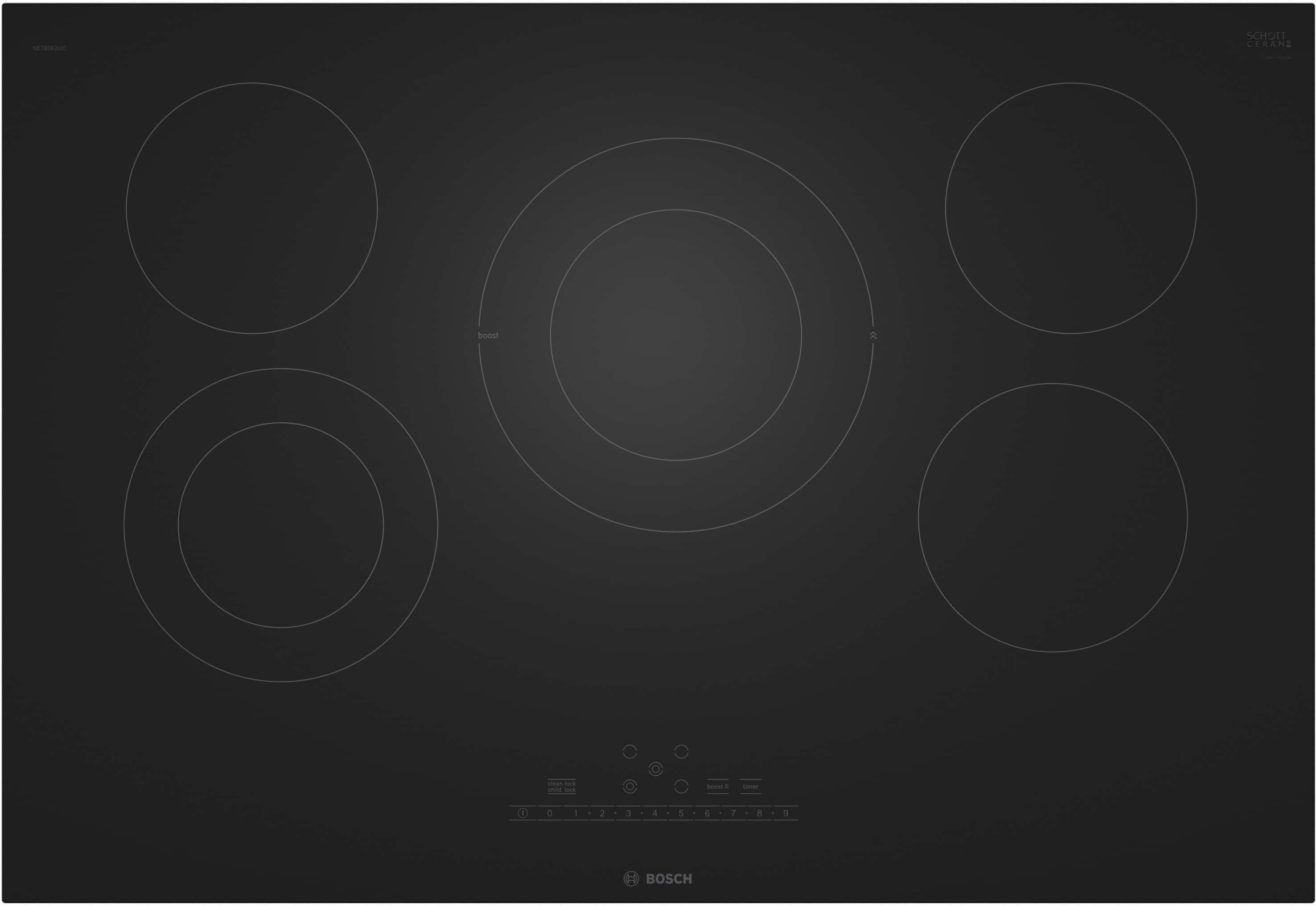 Bosch - 800 Series 30 In. Wide Built-In Electric Cooktop wit